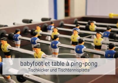 Gites des Vosges Villa Sphinx tafelvoetbal en tafeltennis