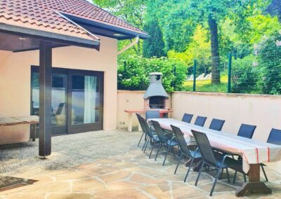 Villa Sphinx Terrasse mit Grill