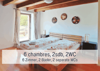 6 kamers 2 badkamers 2 WC's