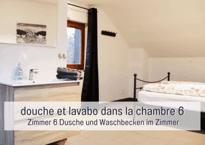 Badkamer in kamer 6