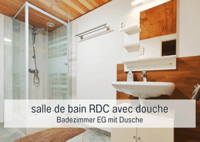 Badkamer met douche begane grond