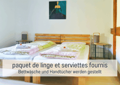 Beddengoed en handdoeken zijn aanwezig