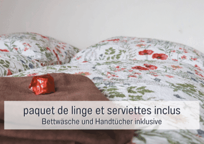 Beddengoed en handdoeken zijn aanwezig