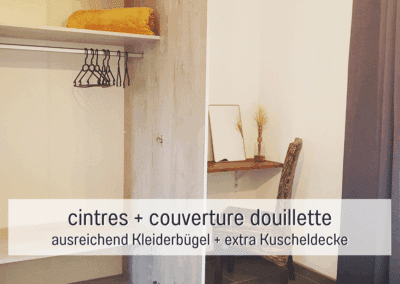Kleerhangers en extra dekens
