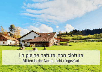 Located in the middle of nature