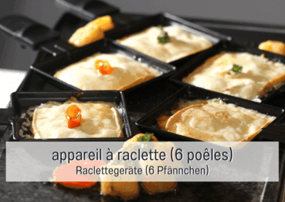 Raclette machine on site