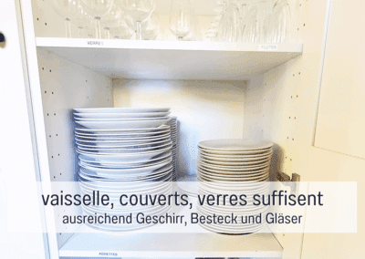 voldoende servies - glazen - bestek