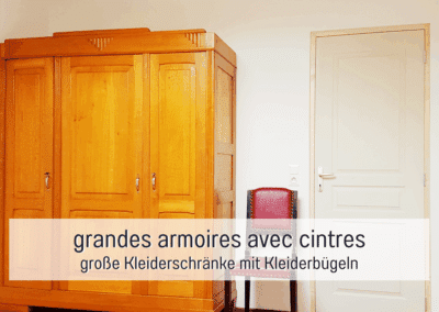 Grote kledingkasten met kleerhangers